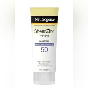 New/Unused Neutrogena Sheer Zinc Dry-touch Sunscreen Broad Spectrum SPF 50